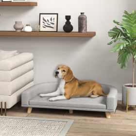 Dog Sofa Couch Bed with Washable Cushion for Large Dogs (Option: Gray-780x175x650 mm)